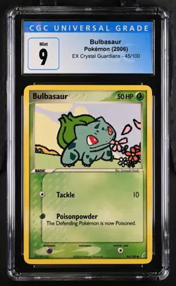 Pokemon 2006 Bulbasaur EX Crystal Guardians #45 CGC 9 - Image 1