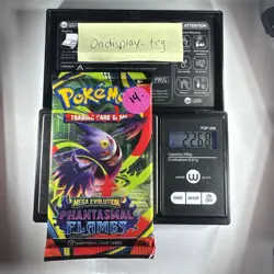 22.68g Mega Evolution Phantasmal Flames Pokemon Booster Pack - Sealed - Image 1
