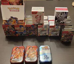 EMPTY Pokemon bundles/booster box/mini tin and EMPTY One Piece mini tins - Image 1