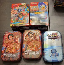EMPTY Pokemon bundles/booster box/mini tin and EMPTY One Piece mini tins - Image 2