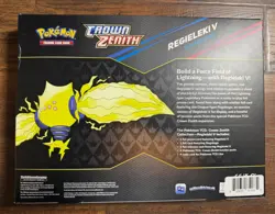 Pokemon Crown Zenith Regieleki V Collection Box Factory Sealed 4 Packs + Promos - Image 2