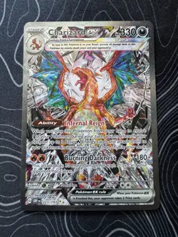 Pokemon Charizard ex 223/197 SV03 Obsidian Flames Special Illustration Rare - Image 1