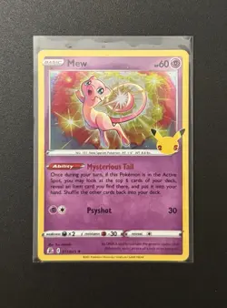 2021 POKEMON 25TH CELEBRATIONS HOLO RARE MEW NM 🔮 - Image 1