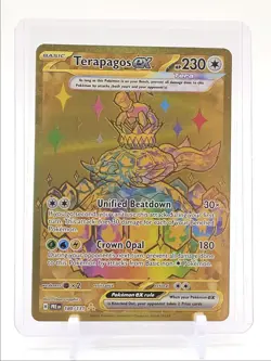 TERAPAGOS EX 2025 POKEMON PRISMATIC EVOLUTIONS HYPER RARE FA 180/131 Q5346 - Image 1