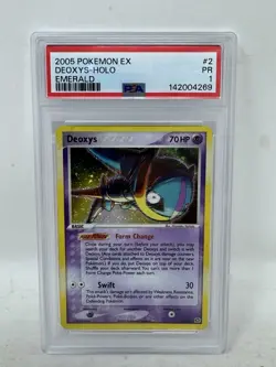 Pokemon Deoxys EX Emerald Holo Rare #2 PSA 1 Pop 3 - Image 1