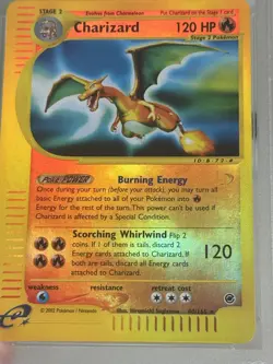 Pokemon TCG - Charizard - 40/165 - Rare Reverse Holo - Expedition [PSA 8 NM-MT] - Image 2