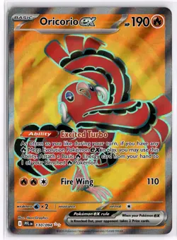 Oricorio ex 110/094 Ultra Rare Phantasmal Flames Pokemon Near Mint - Image 1