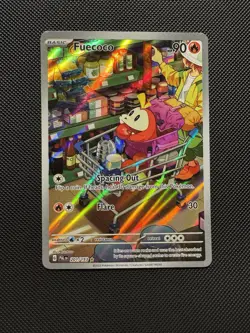 Pokemon TCG Fuecoco 201/193 Sv02: Paldea Evolved Illustration Rare Near Mint - Image 1