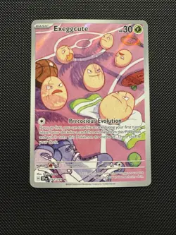 Pokemon TCG Exeggcute 192/191 Sv08: Surging Sparks Illustration Rare Near Mint - Image 1