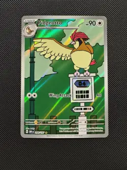 Pokemon TCG Pidgeotto 208/197 Sv03. Obsidian Flames Illustration Rare Near Mint - Image 1