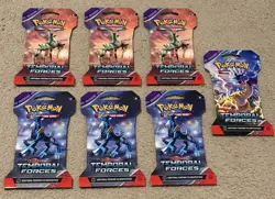 Pokemon TCG Scarlet & Violet - Temporal Forces Sleeved Booster - SEVEN Packs New - Image 1