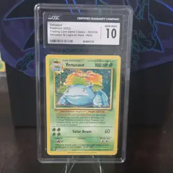 Pokemon Venusaur 003/034 Trading Card Game Classic Collection Holo CGC 10 (2023) - Image 1