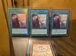 Yu-Gi-Oh! The Fallen & the Virtuous Ultra Rare 1st Edition CH01-EN019 X3 + Bonus - Image 2