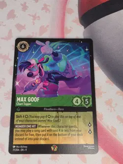 77/204 Max Goof Chart Topper Disney Lorcana Fabled - Image 1