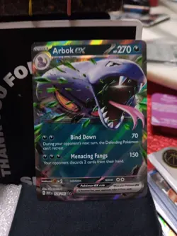 Pokemon Arbok Ex Double Rare Holo 024/165 Scarlet And Violet 151 Pokemon Card - Image 1