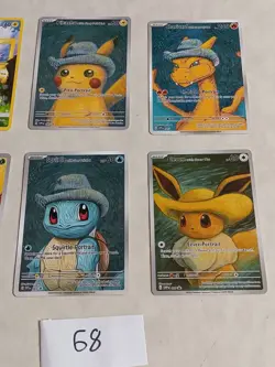 6 Pokemon x Van Gogh Black Star Promo ACG Art Card - read description - Image 2