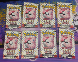 (8) EMPTY Pokemon TCG 151 Empty S&V Booster Packs MEW Artwork Wrappers NO Cards - Image 2