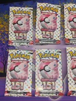 (8) EMPTY Pokemon TCG 151 Empty S&V Booster Packs MEW Artwork Wrappers NO Cards - Image 3