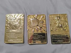 Nintendo Pokemon 1999 Metal Cards Lot - Jigglypuff, Poliwhirl, Mewtwo - Image 5