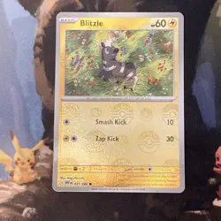 Blitzle (White Flare 31/86) reverse holo Poke Ball pattern Pokemon TCG card - Image 1