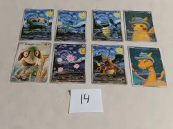 8 Pokemon x Van Gogh Black Star Promo ACG Art Card - read description - Image 1