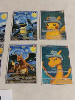 8 Pokemon x Van Gogh Black Star Promo ACG Art Card - read description - Image 2