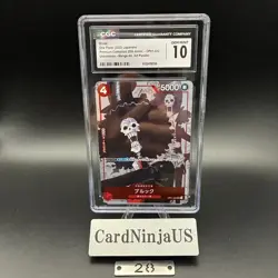 CGC GEM MINT 10 Brook OP01-022 UC 25th Edition Parallel ONE PIECE Card Game 28 - Image 1