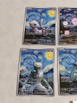 6 Pokemon x Van Gogh Black Star Promo ACG Art Card - read description - Image 3