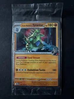 Pokemon Tyranitar 096/182 Destined Rivals Promo Sealed Holo Card - Image 1