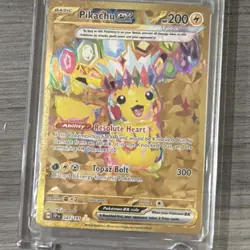 Pokemon Pikachu ex 247/191 Sv08: Surging Sparks Hyper Rare Full Art Holo Card - Image 1
