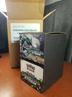 Pokemon TCG Sun and Moon Celestial Storm Full Gravity Feed Box (96) 3-Card Packs - Image 3