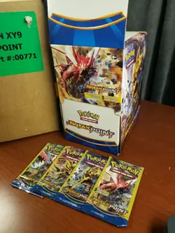 Pokemon TCG XY BreakPoint Full Gravity Feed Box ( 96 ) 3-Card Packs - Image 1