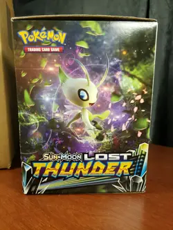 Pokemon TCG Sun & Moon Lost Thunder Full Gravity Feed Box ( 96 ) 3-card Packs - Image 4