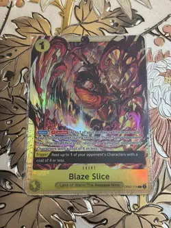 One Piece Card Game Blaze Slice 500 Years in the Future OP07-116 Premium Alt Art - Image 1
