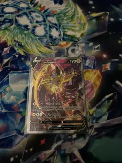 Jolteon v SWSH183 VMAX Premium Collection Pokemon TCG Holo Black Star Promo Card - Image 1
