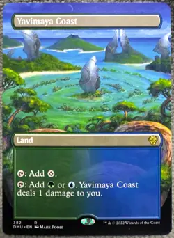 Yavimaya Coast 382 (Borderless) DMU: Dominaria United Regular Rare New - Image 1