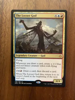 The Locust God x1 NM Hour of Devastation MTG - Image 1