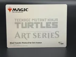 MTG Art Series: Teenage Mutant Ninja Turtles - GOLD Signature - Mind Transfer - Image 2