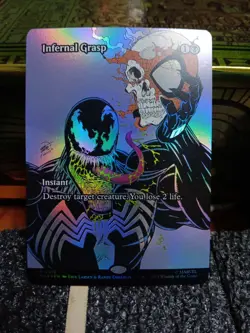 Infernal Grasp 018 FoilBorderless Marvel Universe Eternal-Legal MTG - Image 1