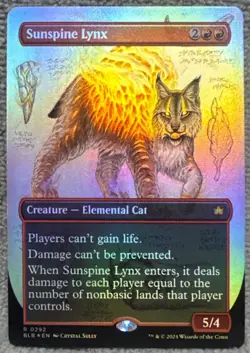 Sunspine Lynx (Borderless) Bloomburrow Foil 292 - Image 1