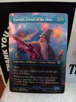 Gandalf, Friend of the Shire 401 Foil Borderless Prerelease - Image 1