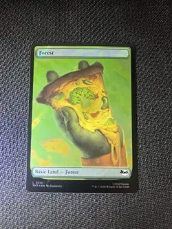 1x (314) Forest - SURGE FOIL - FULL ART PIZZA LAND MTG Teenage Mutant Ninja Turt - Image 2