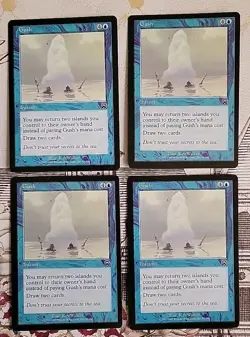 MTG Gush x4 LP ~Mercadian Masques (Magic the Gathering)*Free Shipping* - Image 1
