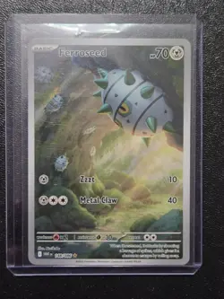 Pokemon Ferroseed 148/086 WHT White Flare Illustration Rare Pokemon Card TCG NM - Image 3