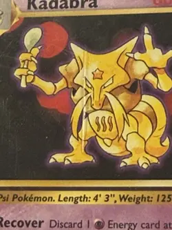 Pokemon Kadabra Uncommon 60 HP Base Set 032/102 1999 PSA 10 Pokemon TCG - Image 2