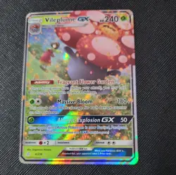 Pokemon Vileplume GX Full Art Ultra Rare Holo Sm-Cosmic Eclipse 4/236 240 HP - Image 1