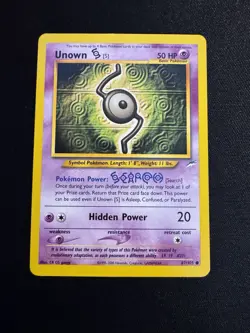 Pokemon Unown [S] 87/75 WotC Neo Destiny Unlimited Common LP - Image 1