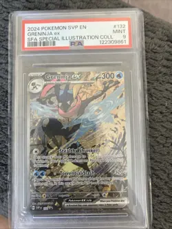 2024 POKEMON SVP EN-SV BLACK STAR PROMO GRENINJA ex #132 PSA MINT 9 - Image 1