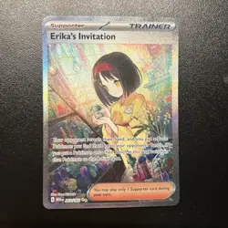 Pokemon TCG Scarlet & Violet Trainer Supporter Erika's Invitation 203/165 - Image 3