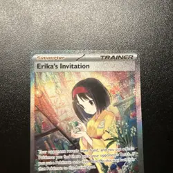 Pokemon TCG Scarlet & Violet Trainer Supporter Erika's Invitation 203/165 - Image 5